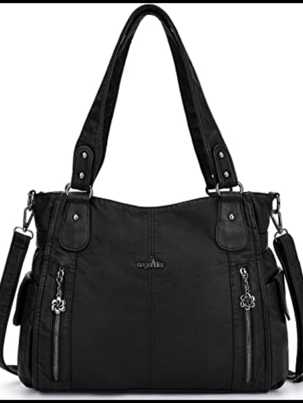 Vegan Leather Hobo Bag Top Handle Shoulder Purse Roomy Tote Satchel